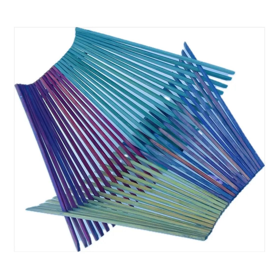 CHOPSTICK FOLDING BASKET - 30 PAIRS, Color: 4 COLOR PASTELS