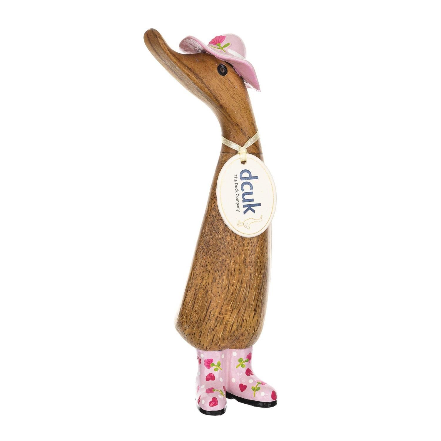 DCUK - Floral Hat / Boots Ducklings, Color: PINK