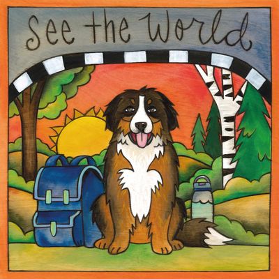 Bernese Mountain Dog Wall Plaque 9x9 | "Maya"
