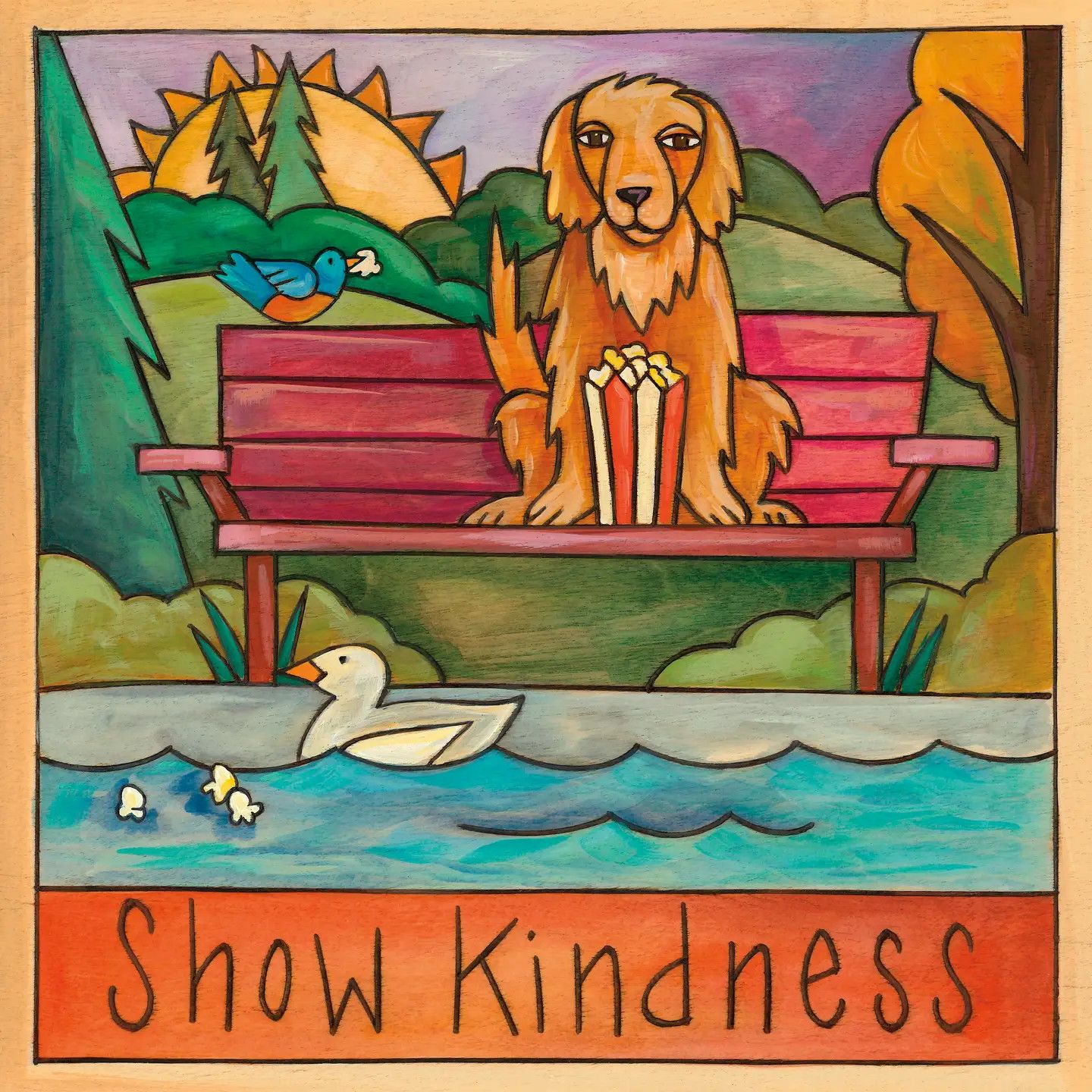 Golden Retriever Dog Wall Plaque 9x9 | "Dutch"