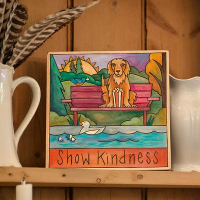 Golden Retriever Dog Wall Plaque 9x9 | "Dutch"