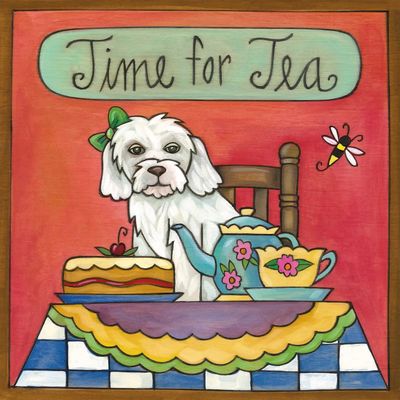 Maltese Dog Wall Plaque 9x9 | "Gertie"