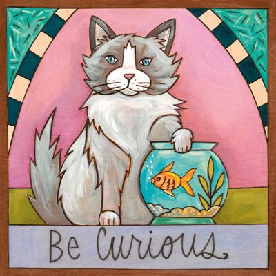 Ragdoll Cat Wall Plaque 9x9 | "Pearl"