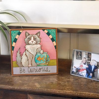 Ragdoll Cat Wall Plaque 9x9 | "Pearl"