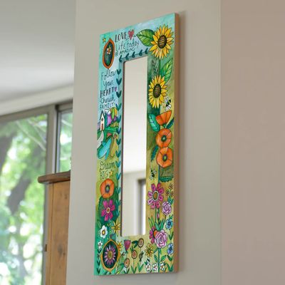 "BLOSSOM" | RECTANGLE WALL MIRROR 12" x 28"
