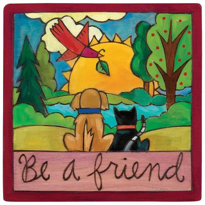 Wall Plaque - 6x6 | "Packmates" | Be A Friend
