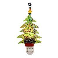 GLASS ART NIGHTLIGHT  TREE