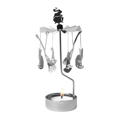 Rotary Candleholder, Hocus Pocus Silver