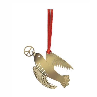 Peace on Earth Metal Ornament