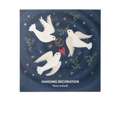 Peace on Earth Metal Ornament