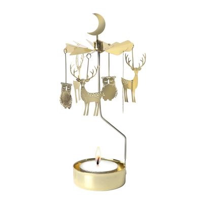 Rotary Candleholder, Winter Night Gold