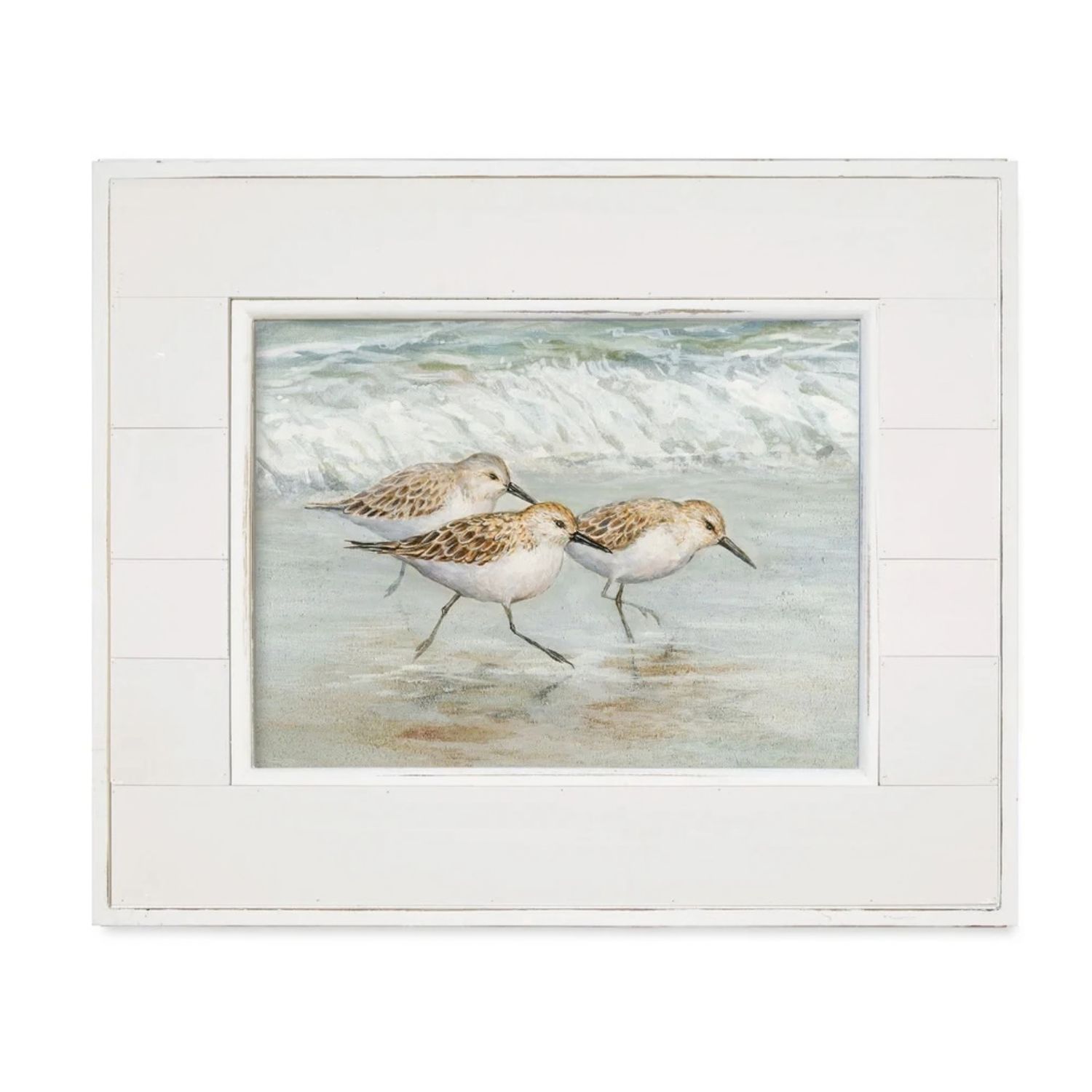 Sandpipers on Shiplap - 3 birds (12 in. x 16 in.)