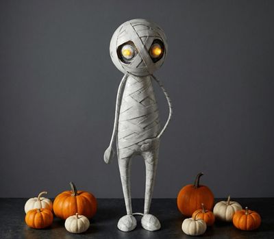 Halloween Mummy Statue with LED Eyes