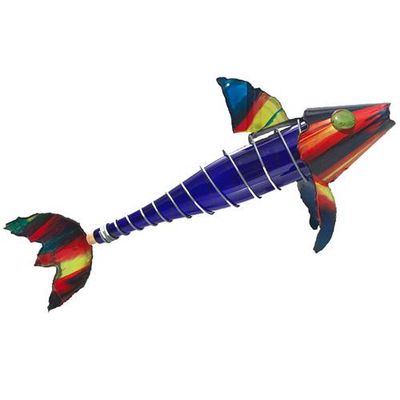 Hanging Wine Bottle Fish RAINBOW