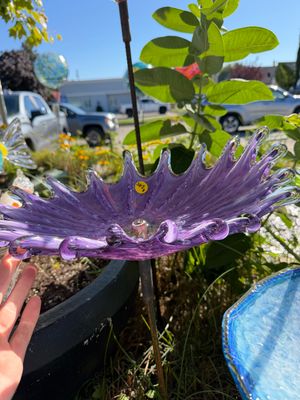 SPLASH BIRDBATH BOWL AMETHYST PURPLE