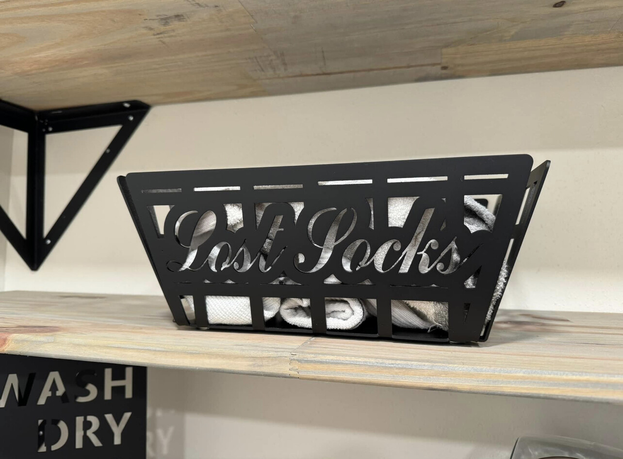 Metal Lost Sock Basket