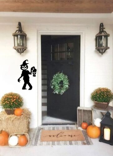 Metal Halloween Scarecrow Kid, Wall Hanging Home/Yard Décor
