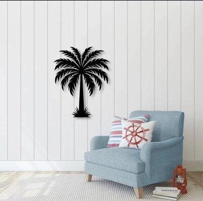 Metal Palm Tree Hanging Wall Art Décor