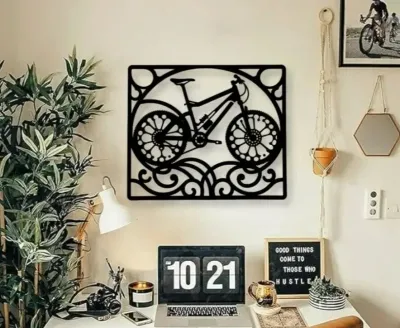 Bike Metal Wall Hanging Décor Bike Metal Wall Hanging Décor
