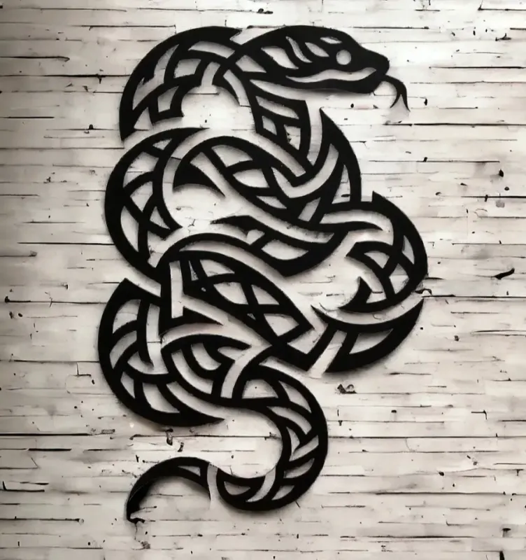 Snake Metal Wall Hanging Decor