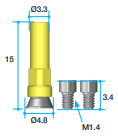 CCM Cylinder [MUA] Ø4.8 / L=15