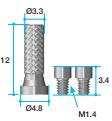Temporary Cylinder [MUA] Ø4.8 / L=12