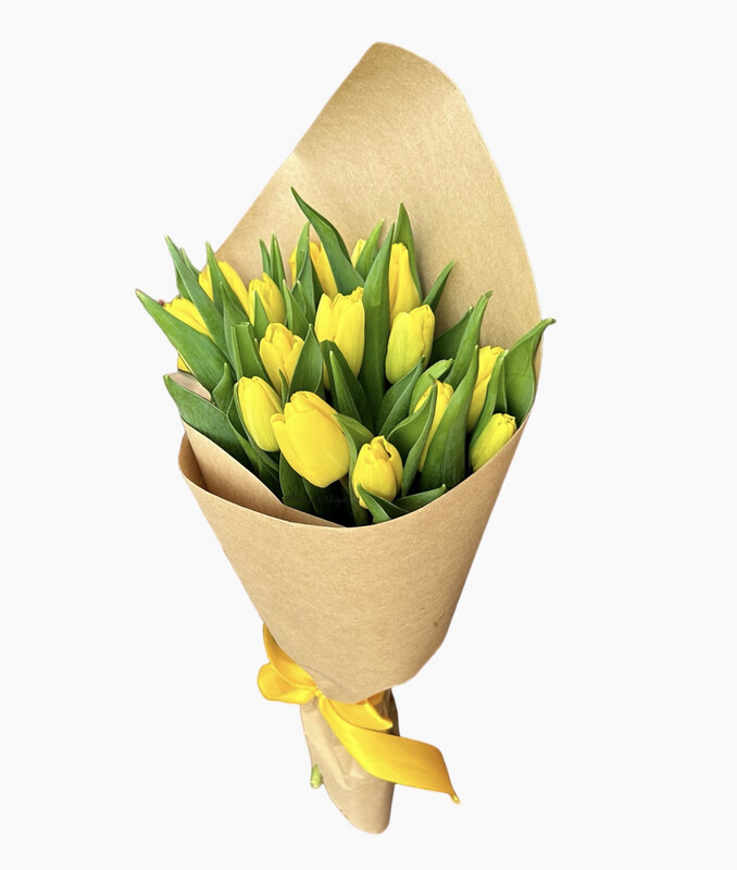 Bouquet of yellow Tulips