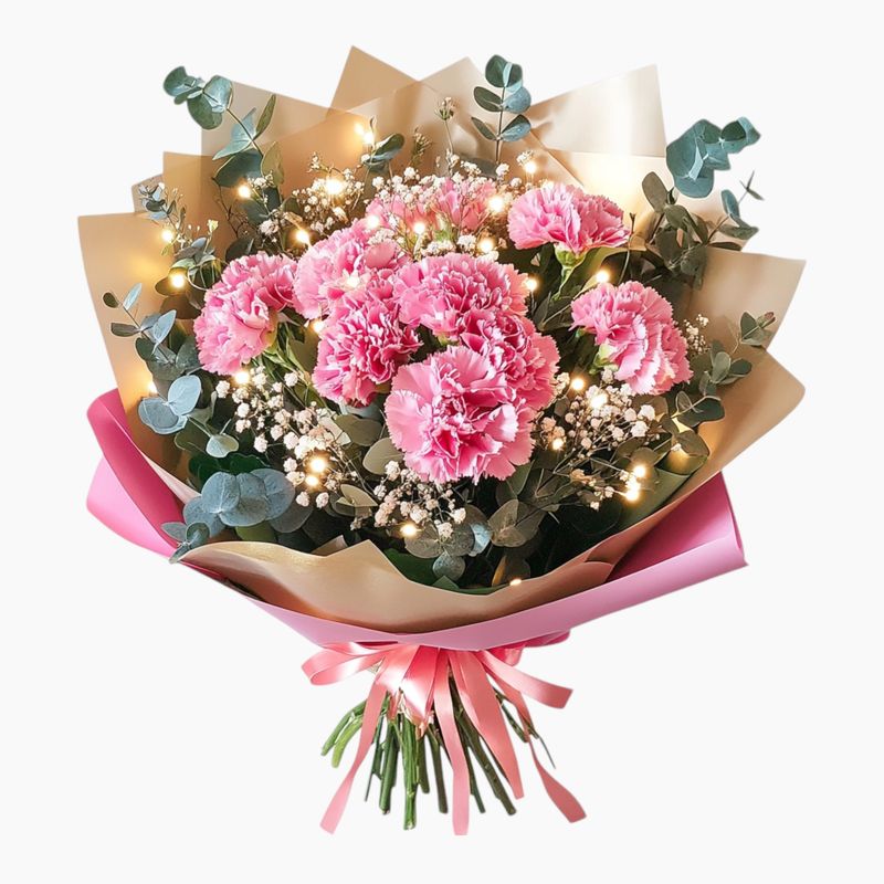 Blushing Glow LED Bouquet
