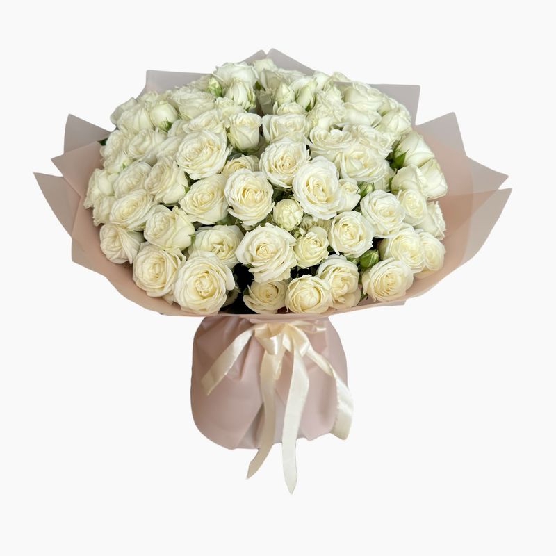 Bouquet of 20 White Roses