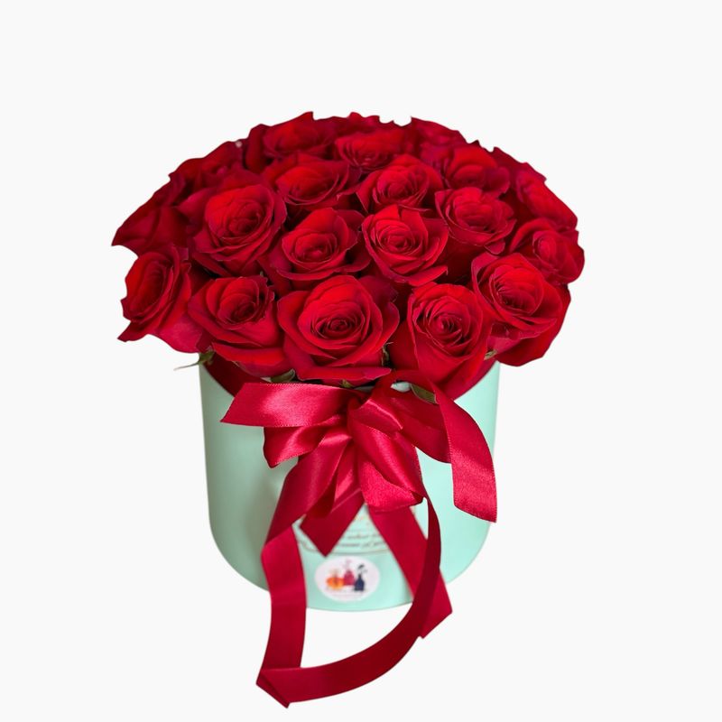 Round Box with Roses