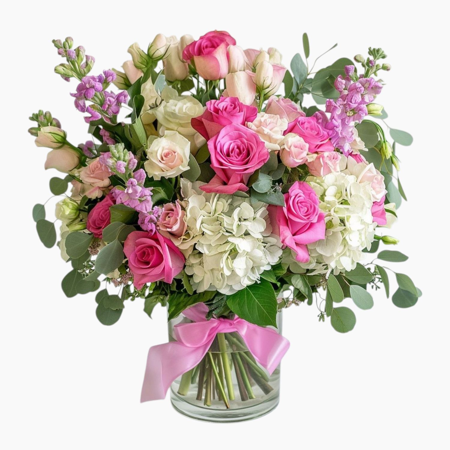 Bouquet with hydrangeas