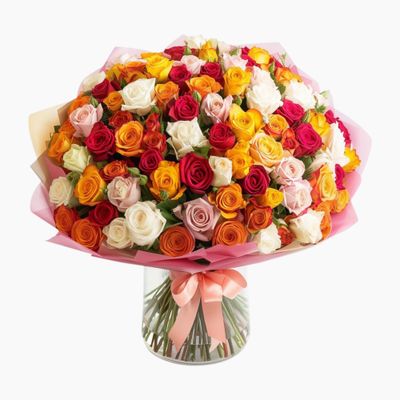 Bouquet mix of 100 spray roses