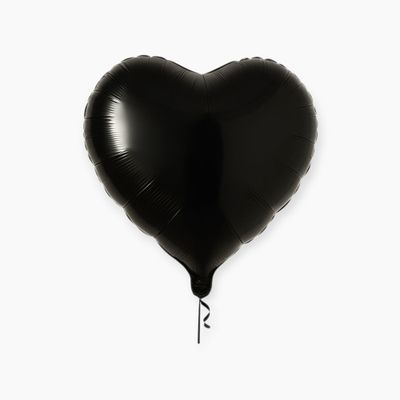 &quot; I love you &quot; Black Heart Balloon