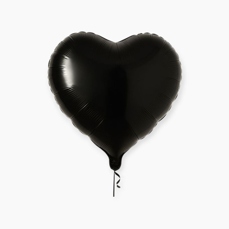 &quot; I love you &quot; Black Heart Balloon