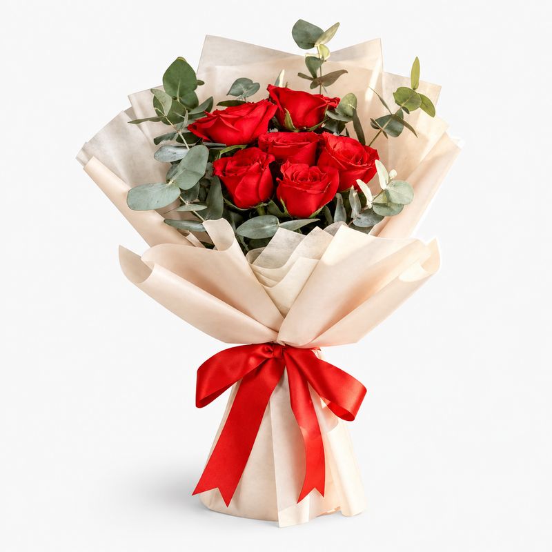 Bouquet of 6 roses
