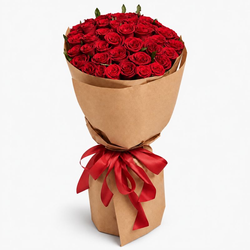 Bouquet of 36 red roses