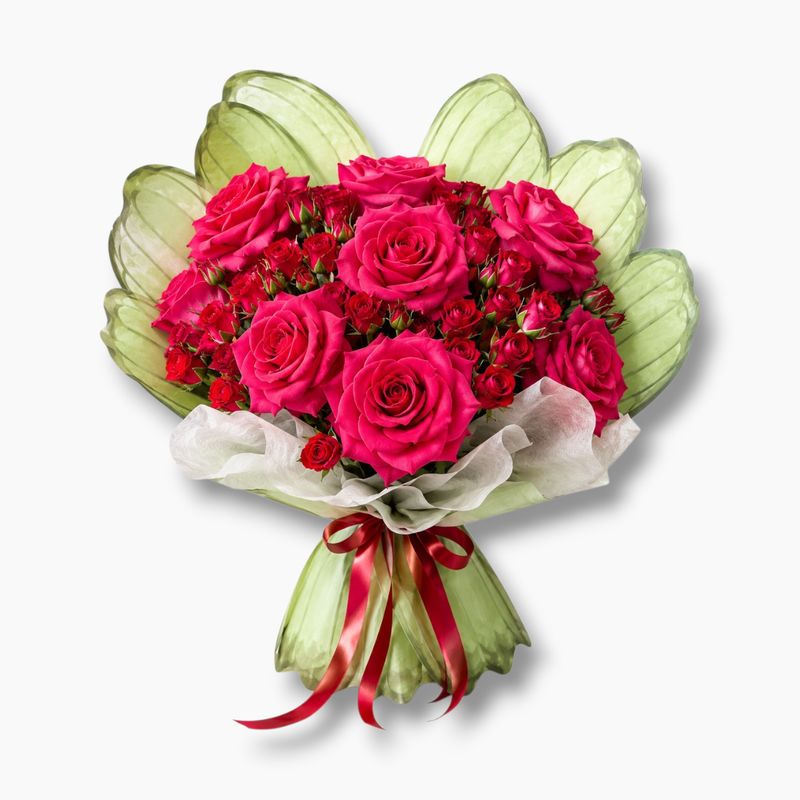 Ramo Mariposa de Rosas