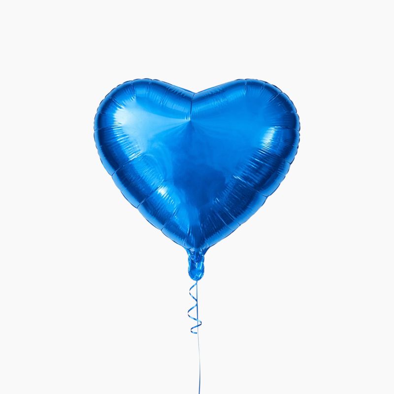Blue Heart Balloon