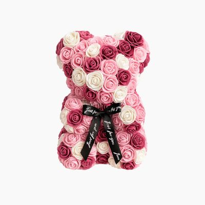 Rose Teddy Bear (multi-colored)