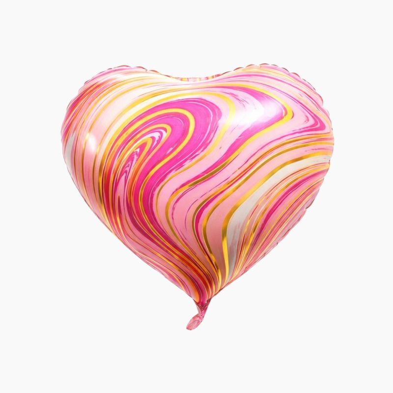 Multicolor Pink Heart Balloon