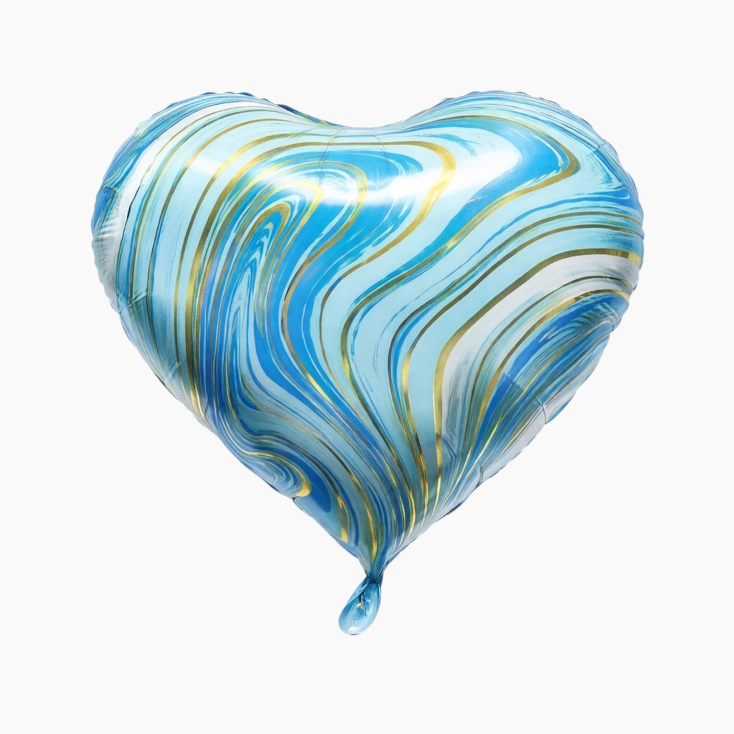 Multicolor Blue Heart Balloon