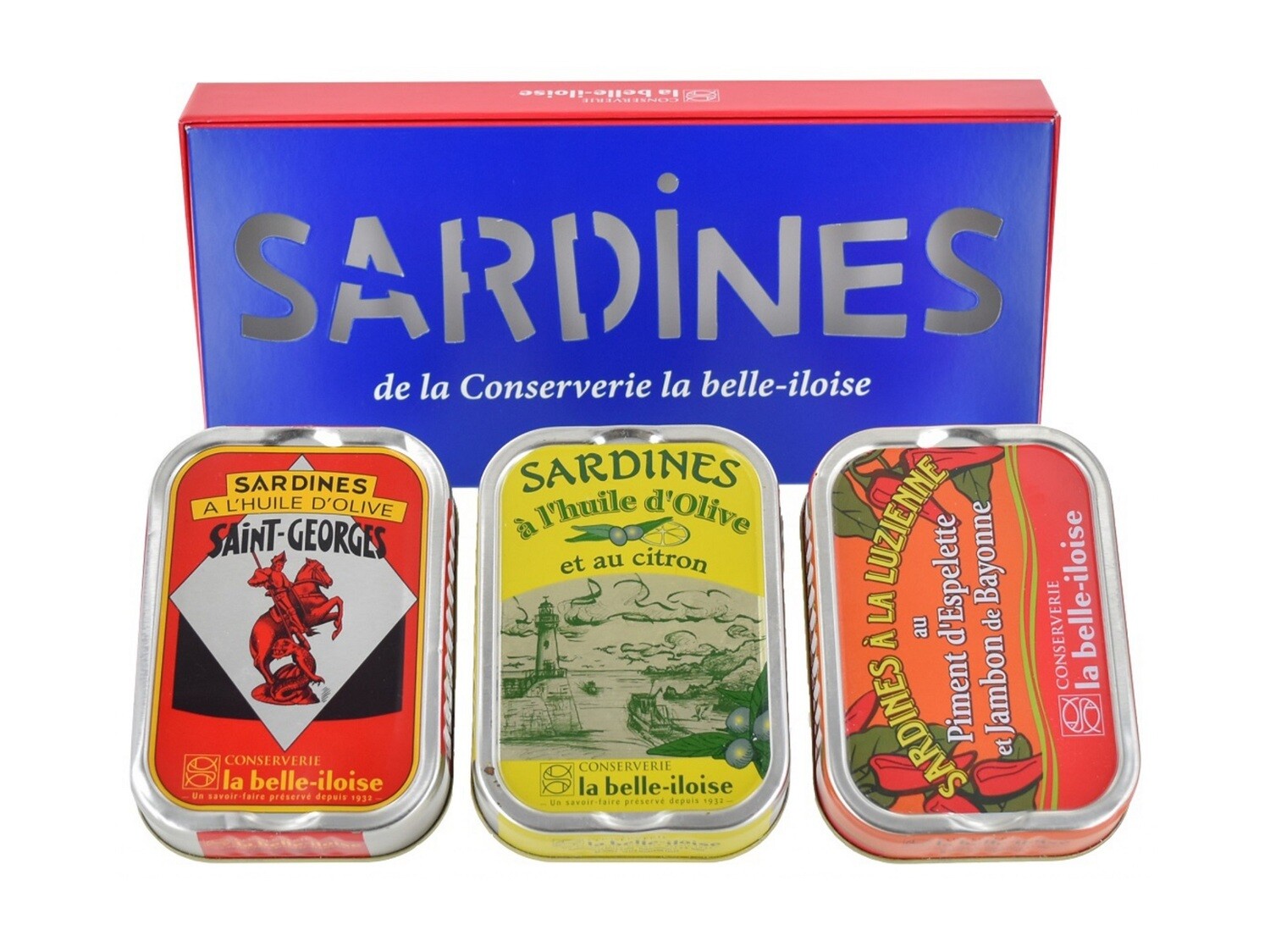 Sada 3 plechovek Sardinek, 3 x 115 g