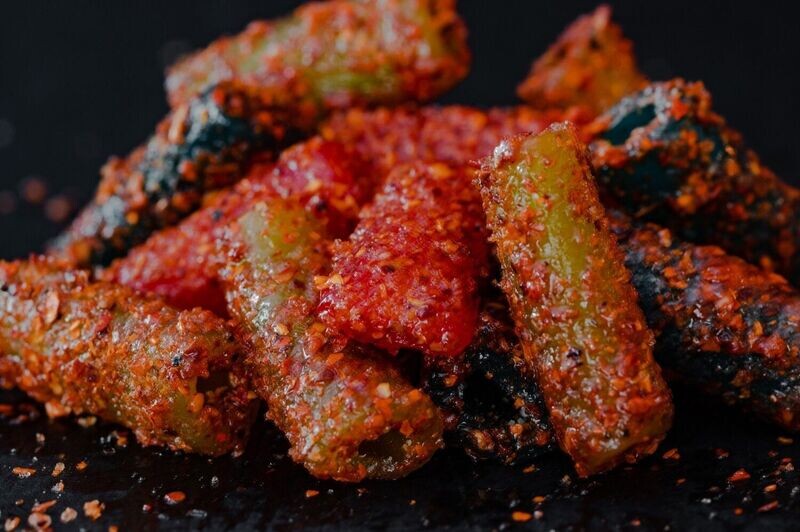Spicy Sour Straws