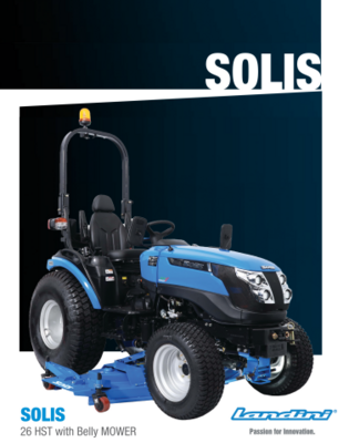 Solis 26 HST with Belly Mower