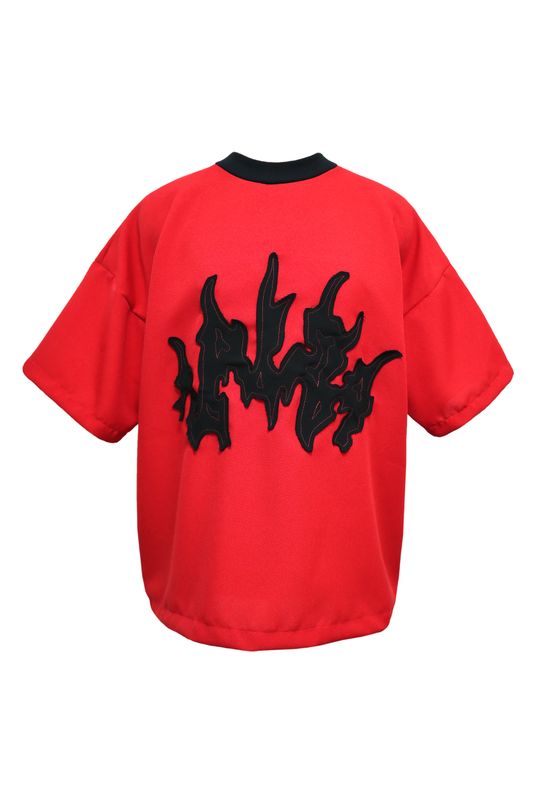 T-Shirt Vermelha &quot;Metalcore Font&quot;