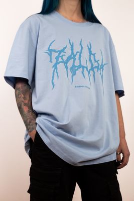 T-Shirt &quot;É Sobre a Cultura.&quot; Azul