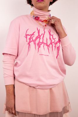 T-Shirt &quot;É Sobre a Cultura.&quot; Rosa
