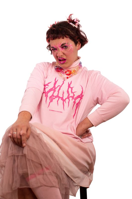 T-Shirt "É Sobre a Cultura." Rosa