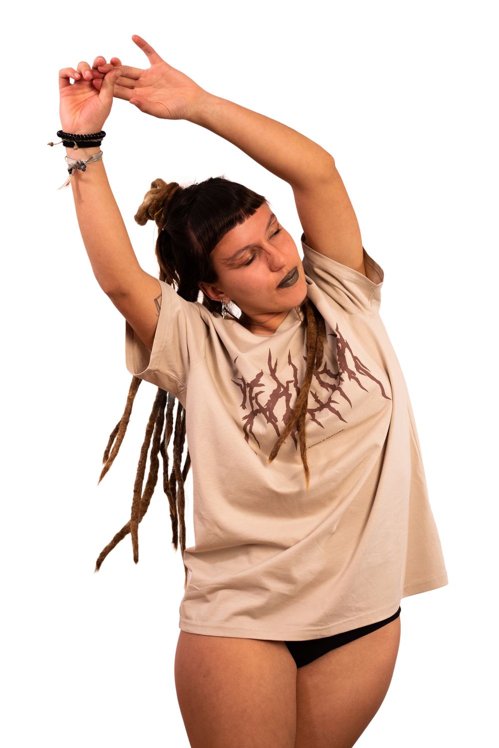 T-Shirt "É Sobre a Cultura." Bege