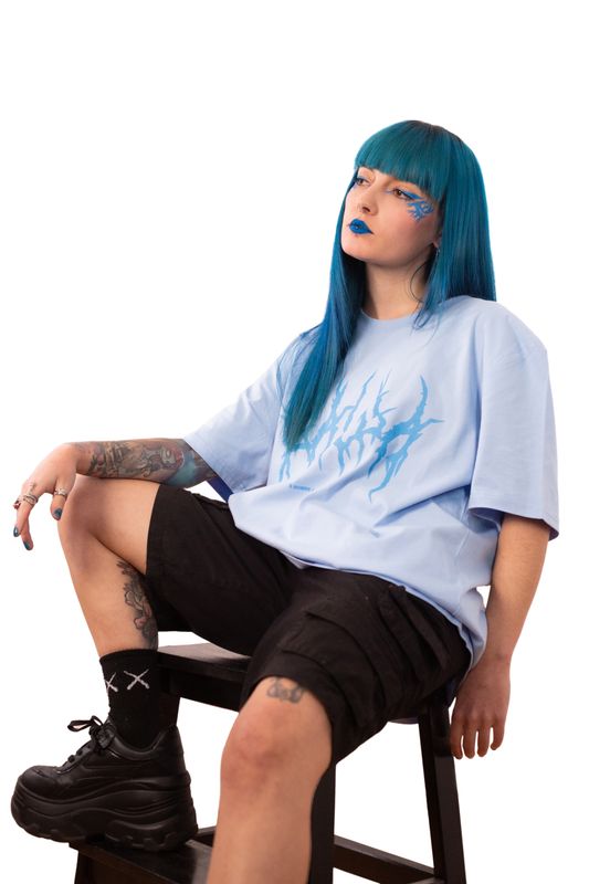 T-Shirt "É Sobre a Cultura." Azul